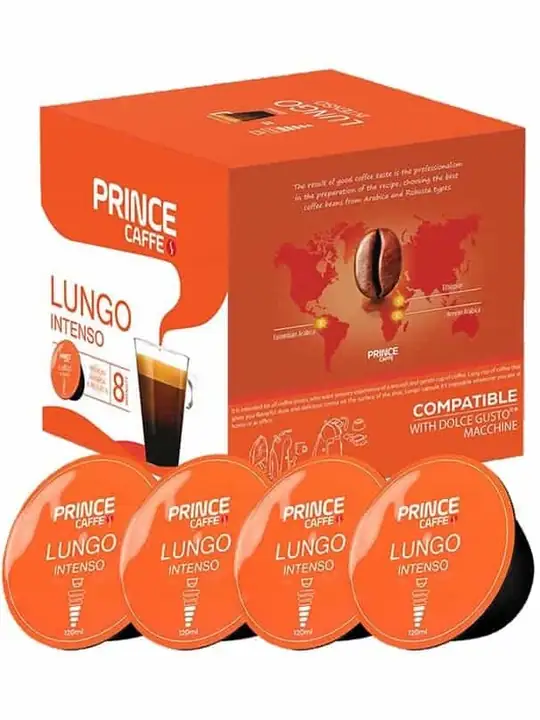 Prince Dolce Gusto - Kaffe Lungo Intenso Blandning (16 kapslar) ✖ 6